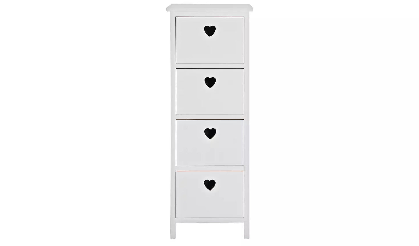 Assembled Edie 4 Drawer Storage Unit – White